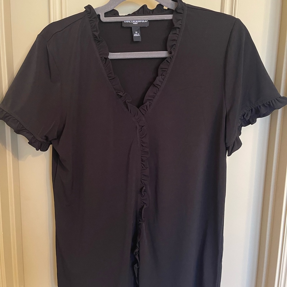 Karl Lagerfeld Black Top